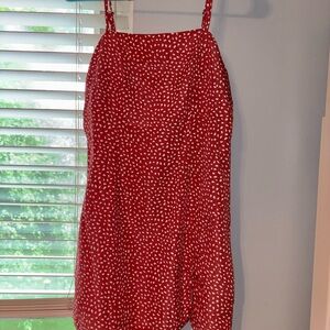 Red and White Polka Dot Dress